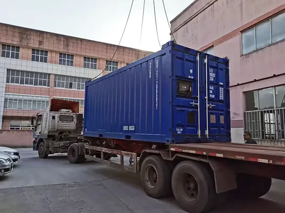 Máy phát điện Diesel 520kW siêu chống ồn xuất khẩu Malaysia