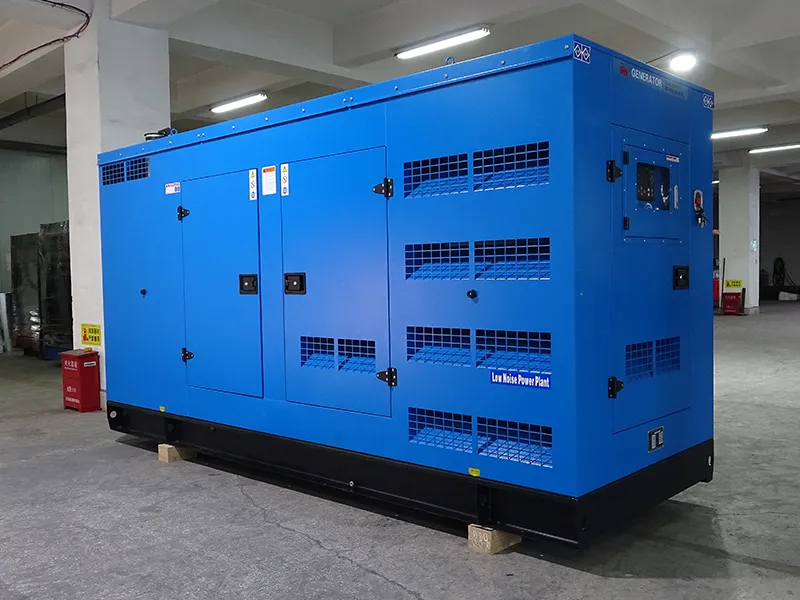 Máy phát điện Diesel 250kW siêu chống ồn xuất khẩu Châu Phi