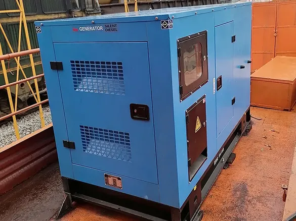 Máy phát điện Diesel 100kW siêu chống ồn xuất khẩu Guyana