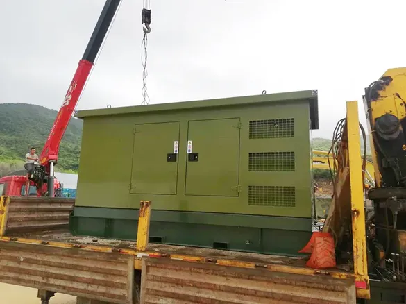 Máy phát điện Diesel 50kW/200kW siêu chống ồn xuất khẩu Kenya