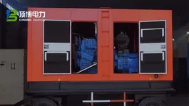 Máy phát điện Diesel loại xe kéo chống ồn