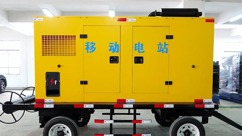 Máy Phát Điện Diesel Chống Ồn Có Gắn Rơ Moóc Kéo