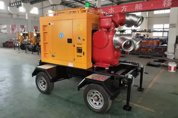 Máy Bơm Tự Mồi Có Gắn Rơ Moóc