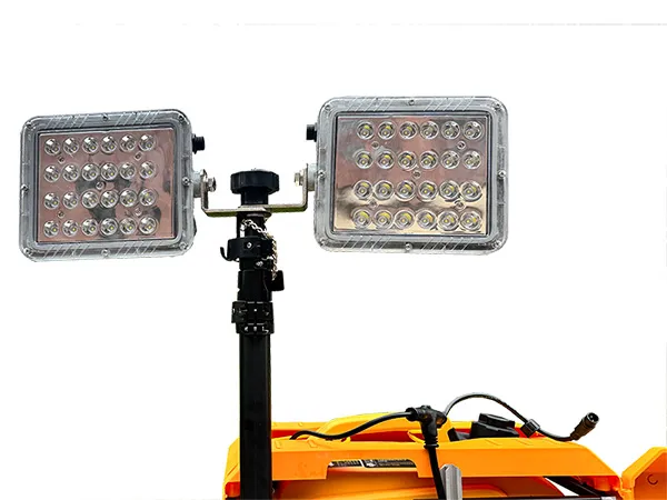 Đèn chiếu sáng khu vực từ xa di động dùng máy phát xăng 700W
