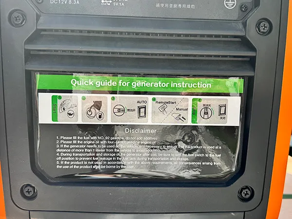Máy phát điện chạy xăng giảm ồn